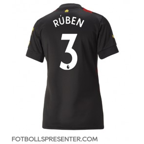 Manchester City Ruben Dias #3 Borta Matchtröja Dam 2022-23 Kortärmad
